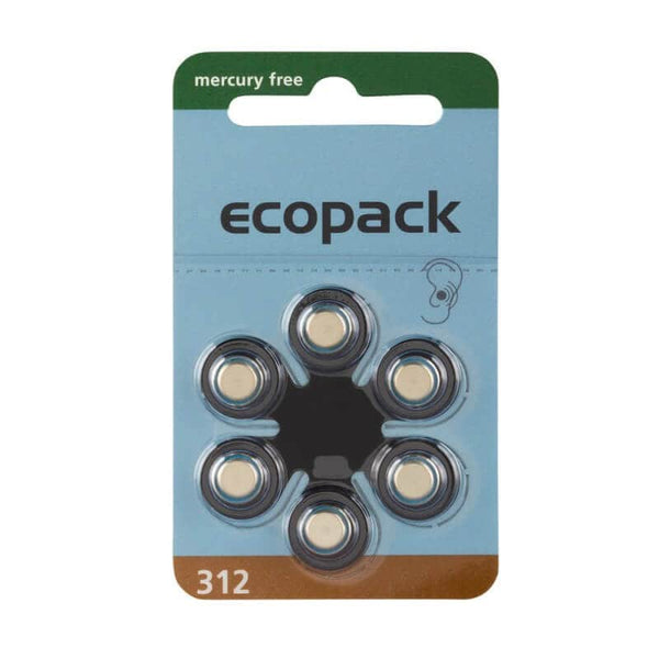Ecopack Zubehör Hörgerätebatterien Ecopack 312
