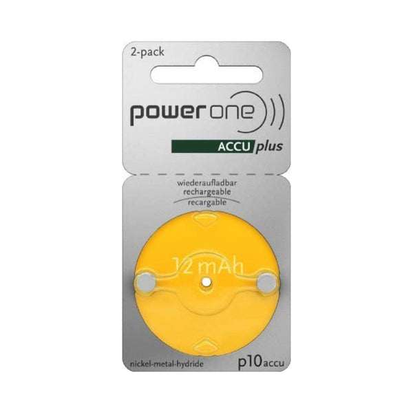 Power One Hörgerätebatterien Power One ACCU plus p10 - Hörgerätebatterien