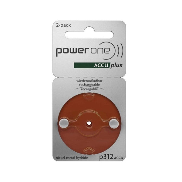 Power One Hörgerätebatterien Power One ACCU plus p312 - Hörgerätebatterien